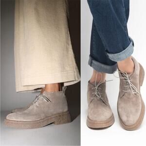 NO. 6 Crepe Sole Desert Lace Up Ankle Boot in Sand Suede Size 36 / 6